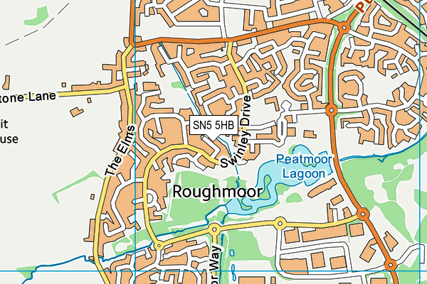 SN5 5HB map - OS VectorMap District (Ordnance Survey)