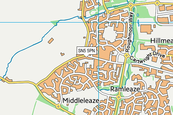 SN5 5PN map - OS VectorMap District (Ordnance Survey)