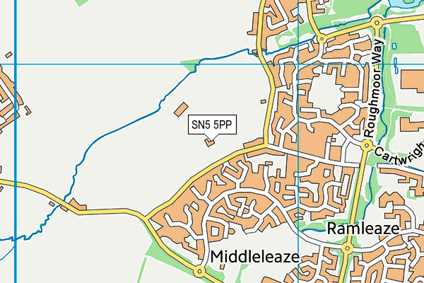SN5 5PP map - OS VectorMap District (Ordnance Survey)