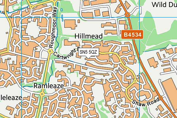 SN5 5QZ map - OS VectorMap District (Ordnance Survey)