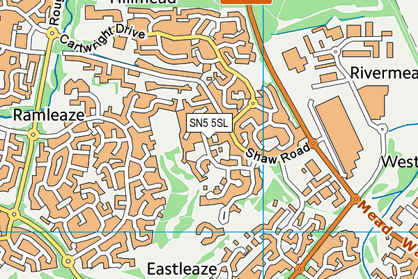 SN5 5SL map - OS VectorMap District (Ordnance Survey)
