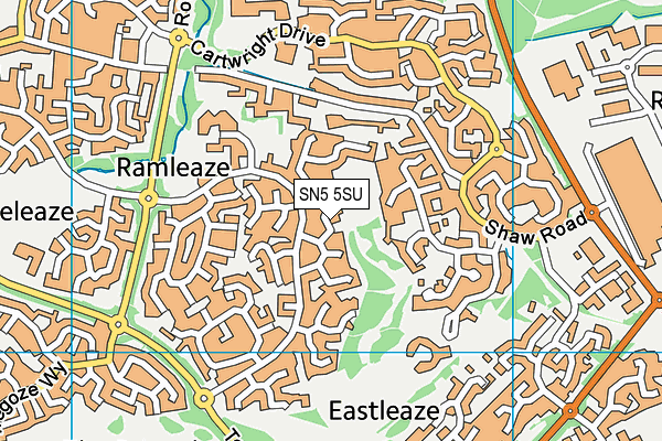 SN5 5SU map - OS VectorMap District (Ordnance Survey)