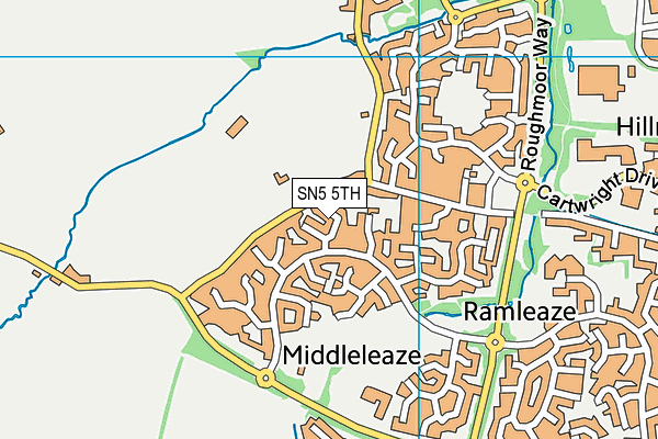 SN5 5TH map - OS VectorMap District (Ordnance Survey)