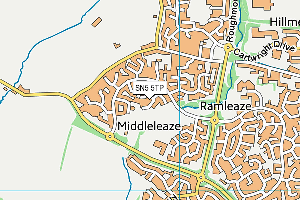 SN5 5TP map - OS VectorMap District (Ordnance Survey)