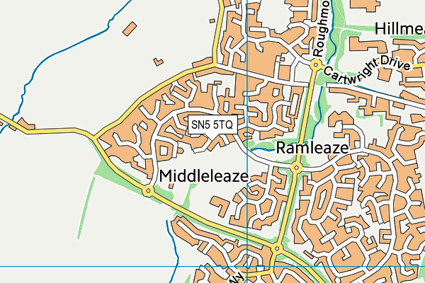 SN5 5TQ map - OS VectorMap District (Ordnance Survey)