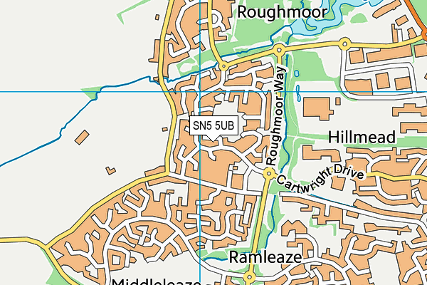 SN5 5UB map - OS VectorMap District (Ordnance Survey)