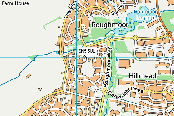 SN5 5UL map - OS VectorMap District (Ordnance Survey)