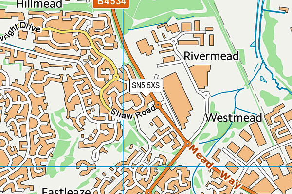 SN5 5XS map - OS VectorMap District (Ordnance Survey)