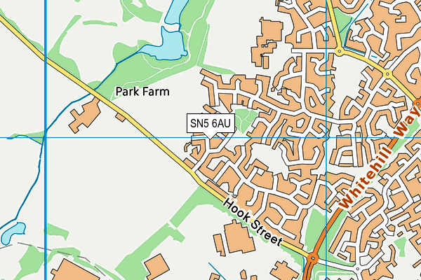 SN5 6AU map - OS VectorMap District (Ordnance Survey)