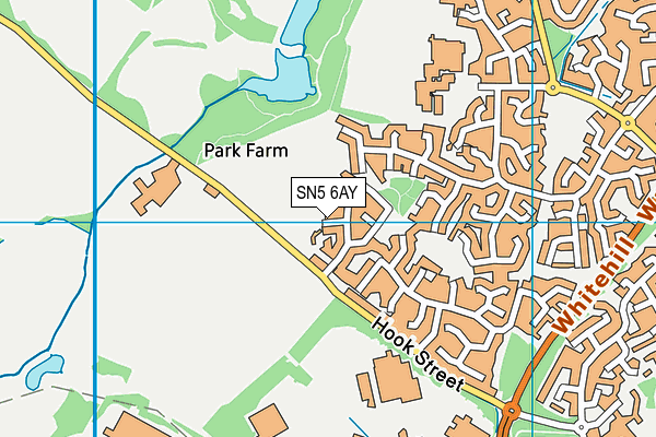 SN5 6AY map - OS VectorMap District (Ordnance Survey)