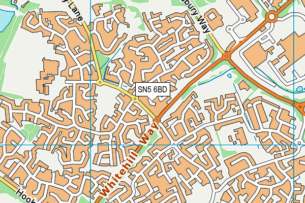 SN5 6BD map - OS VectorMap District (Ordnance Survey)