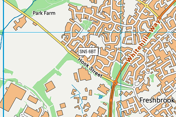 SN5 6BT map - OS VectorMap District (Ordnance Survey)