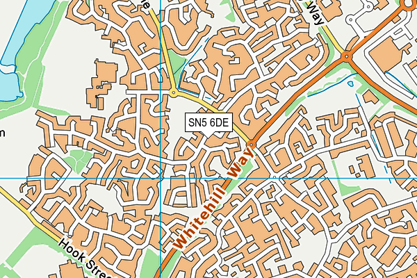 SN5 6DE map - OS VectorMap District (Ordnance Survey)