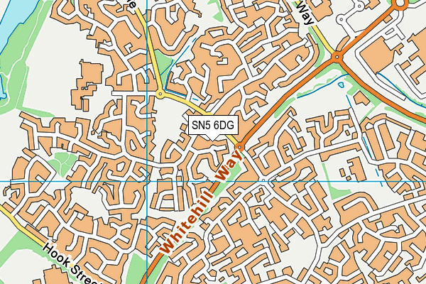 SN5 6DG map - OS VectorMap District (Ordnance Survey)