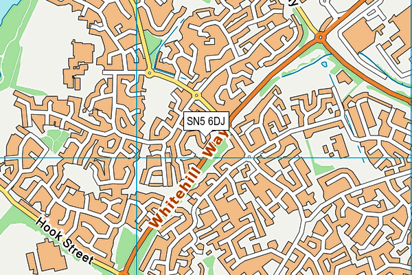 SN5 6DJ map - OS VectorMap District (Ordnance Survey)