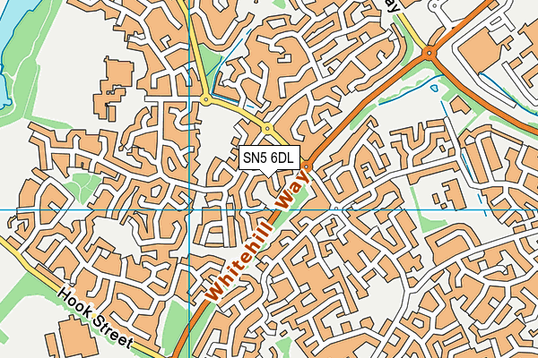 SN5 6DL map - OS VectorMap District (Ordnance Survey)