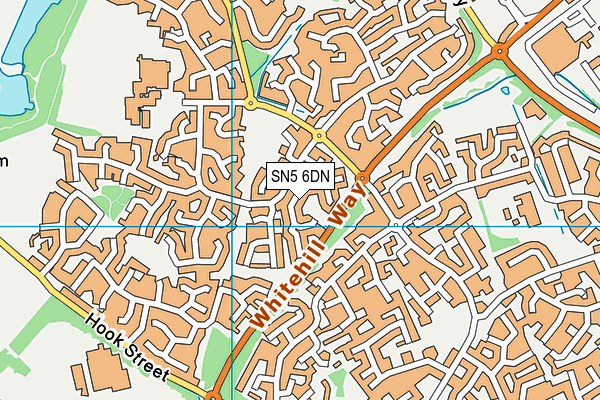 SN5 6DN map - OS VectorMap District (Ordnance Survey)