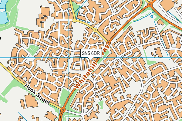 SN5 6DR map - OS VectorMap District (Ordnance Survey)