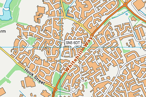 SN5 6DT map - OS VectorMap District (Ordnance Survey)