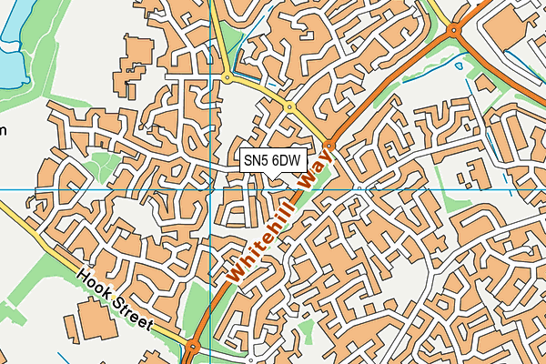 SN5 6DW map - OS VectorMap District (Ordnance Survey)