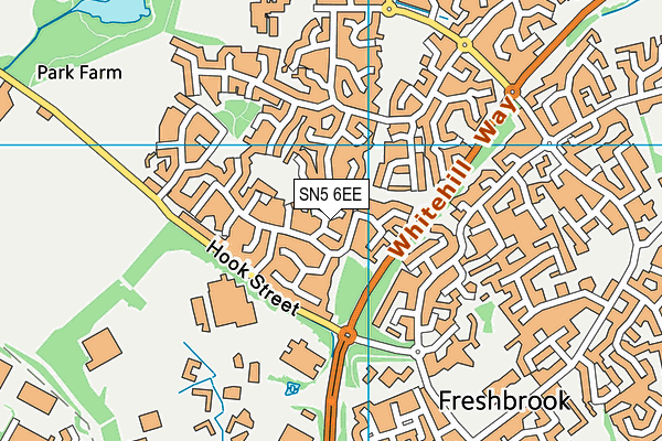 SN5 6EE map - OS VectorMap District (Ordnance Survey)