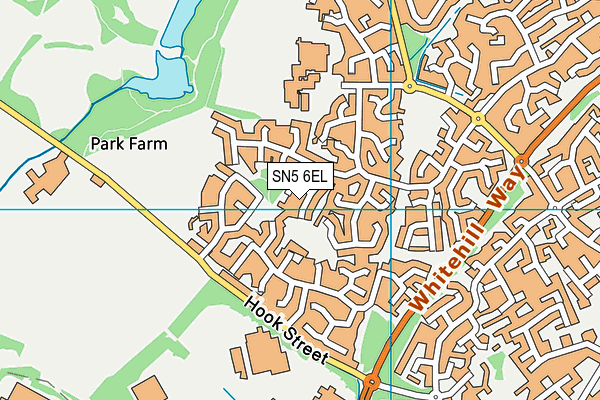 SN5 6EL map - OS VectorMap District (Ordnance Survey)