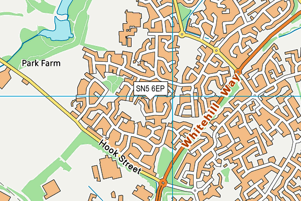 SN5 6EP map - OS VectorMap District (Ordnance Survey)