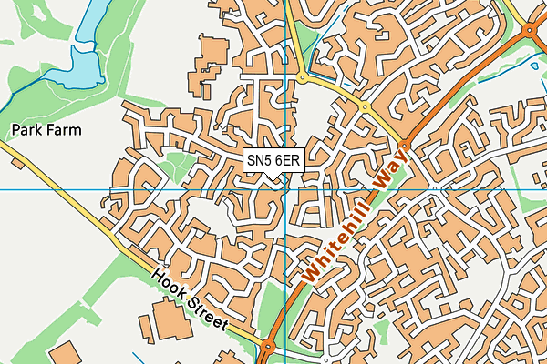 SN5 6ER map - OS VectorMap District (Ordnance Survey)