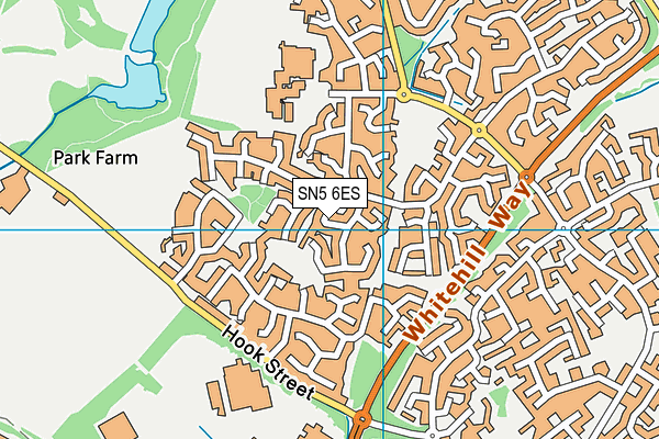 SN5 6ES map - OS VectorMap District (Ordnance Survey)