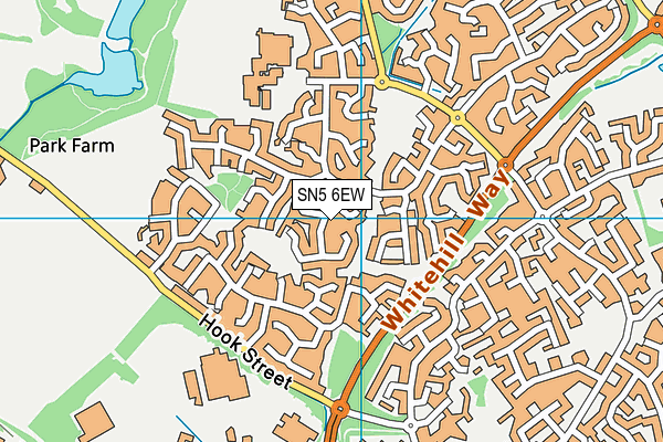 SN5 6EW map - OS VectorMap District (Ordnance Survey)