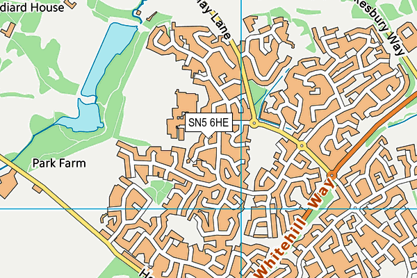 SN5 6HE map - OS VectorMap District (Ordnance Survey)