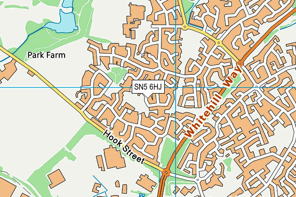 SN5 6HJ map - OS VectorMap District (Ordnance Survey)