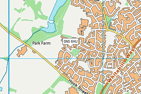 SN5 6HU map - OS VectorMap District (Ordnance Survey)