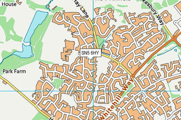 SN5 6HY map - OS VectorMap District (Ordnance Survey)
