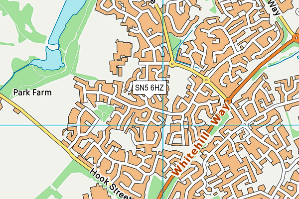 SN5 6HZ map - OS VectorMap District (Ordnance Survey)