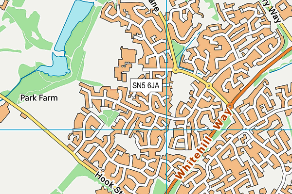 SN5 6JA map - OS VectorMap District (Ordnance Survey)