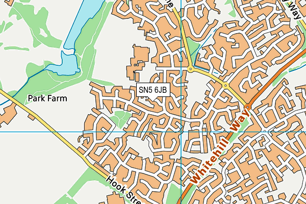 SN5 6JB map - OS VectorMap District (Ordnance Survey)