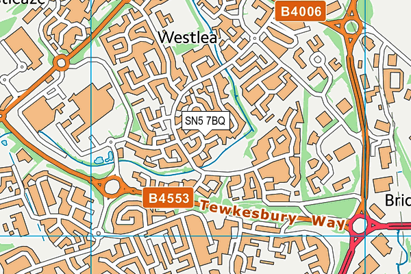 SN5 7BQ map - OS VectorMap District (Ordnance Survey)