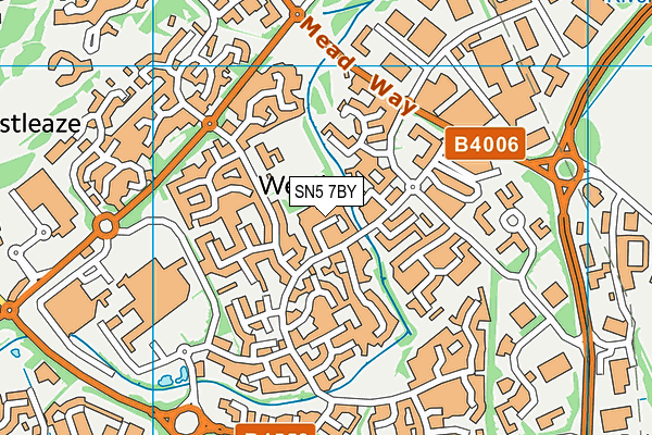SN5 7BY map - OS VectorMap District (Ordnance Survey)