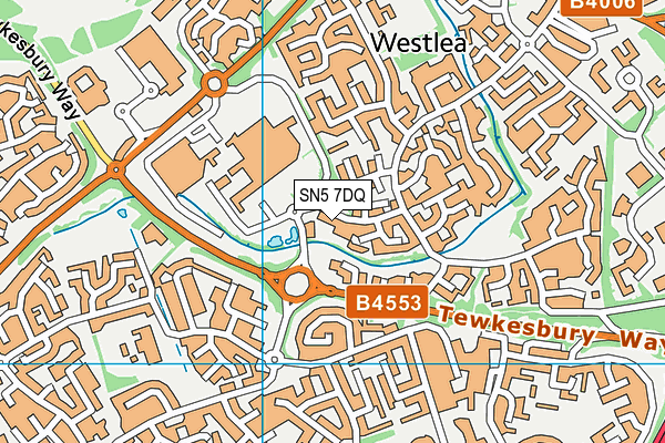 SN5 7DQ map - OS VectorMap District (Ordnance Survey)