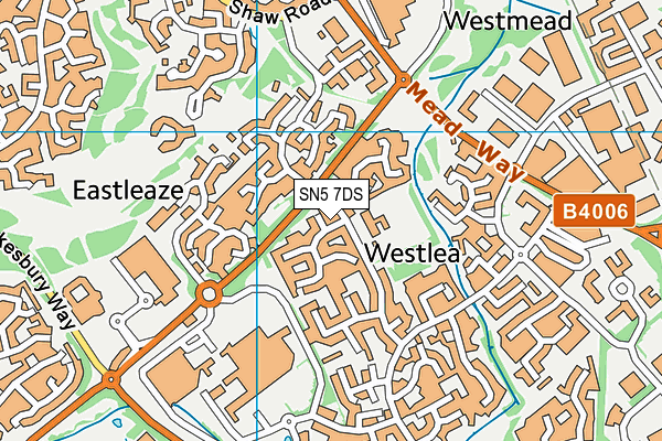 SN5 7DS map - OS VectorMap District (Ordnance Survey)