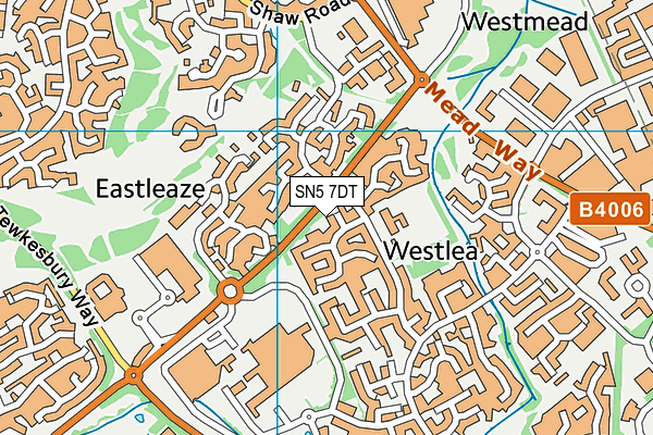 SN5 7DT map - OS VectorMap District (Ordnance Survey)