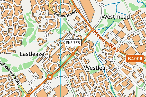 SN5 7EB map - OS VectorMap District (Ordnance Survey)