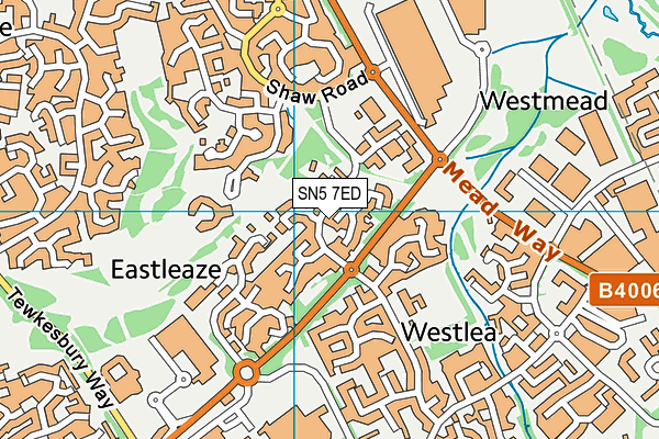 SN5 7ED map - OS VectorMap District (Ordnance Survey)