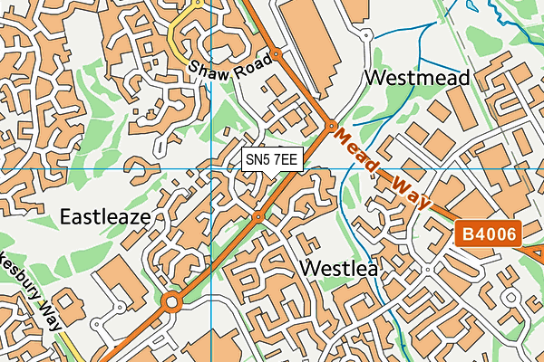 SN5 7EE map - OS VectorMap District (Ordnance Survey)