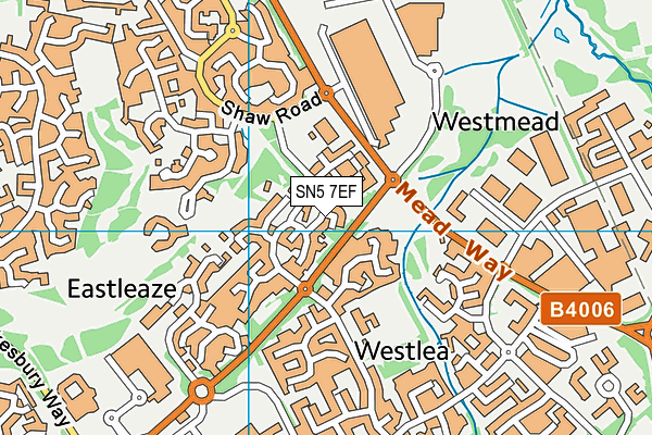 SN5 7EF map - OS VectorMap District (Ordnance Survey)