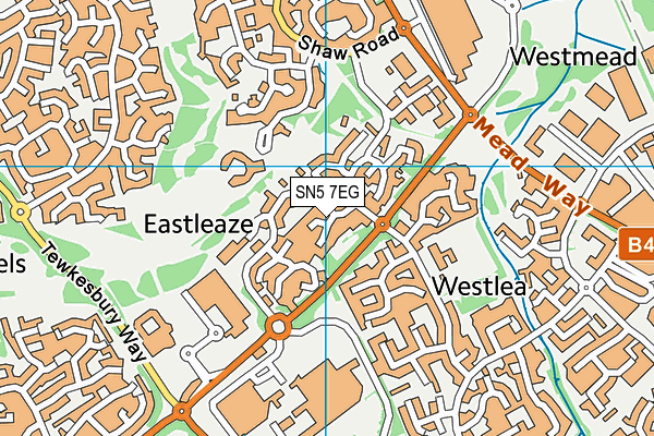 SN5 7EG map - OS VectorMap District (Ordnance Survey)