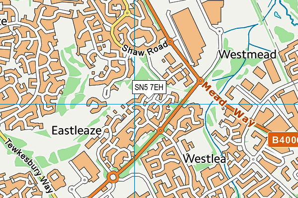 SN5 7EH map - OS VectorMap District (Ordnance Survey)
