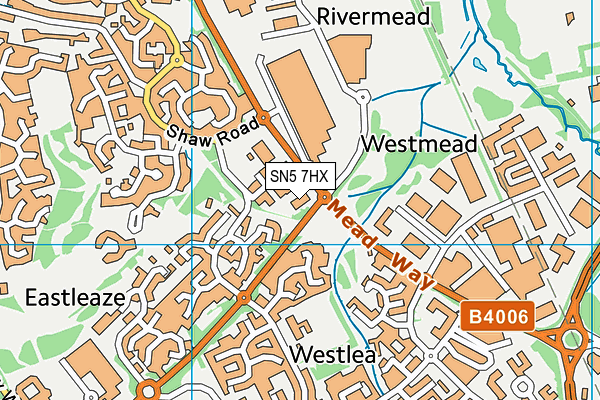 Simply Gym (Swindon West) map (SN5 7HX) - OS VectorMap District (Ordnance Survey)