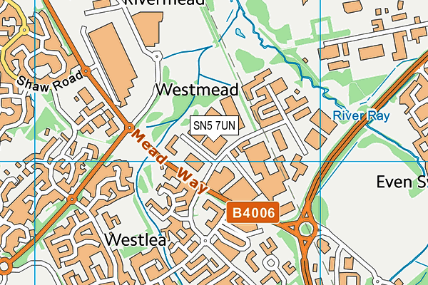 SN5 7UN map - OS VectorMap District (Ordnance Survey)